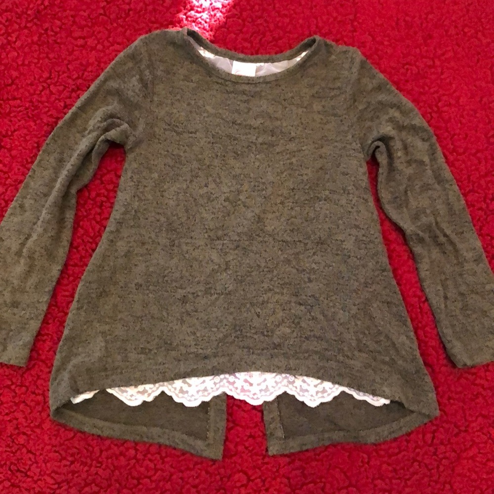 Wonder nation top with lace